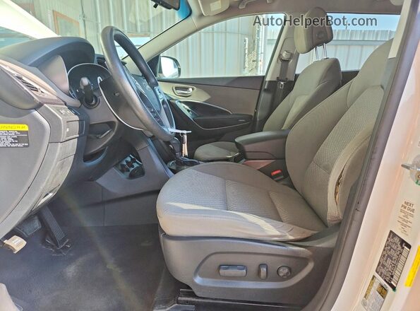 KM8SM4HF9GU154394 2016 HYUNDAI SANTA White Vista del salpicadero