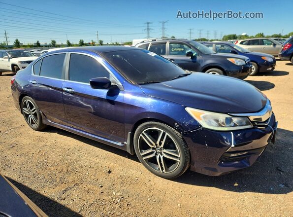 1HGCR2F65HA072295 2017 HONDA ACCORD Blue Vista frontal