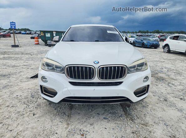 5UXKU0C53G0F92297 2016 BMW X6 White Widok z tyłu