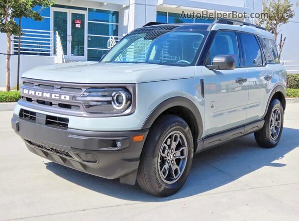3FMCR9B64PRE04496 2023 FORD BRONCO Синий Задняя правая четверть
