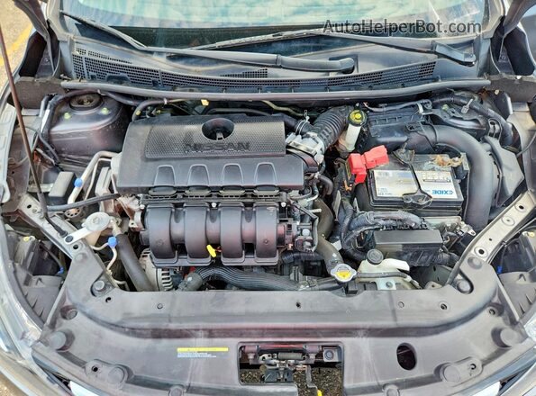 3N1AB7AP9KY403666 2019 NISSAN SENTRA Серый Вид подкапотного пространства