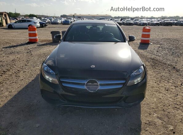 55SWF4JB9JU252637 2018 MERCEDES-BENZ C-CLASS Black Вид ззаду