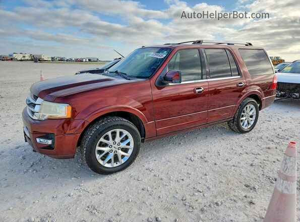 1FMJU2AT2HEA39180 2017 FORD EXPEDITION Maroon Rear left