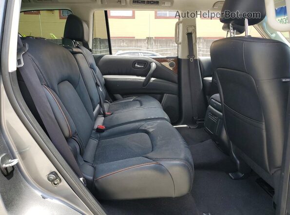 JN8AY2ND2H9000839 2017 NISSAN ARMADA Gray Widok komory silnika