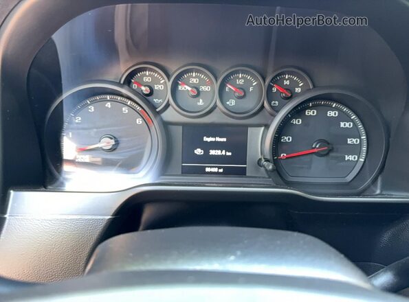 1GCRWAEH9KZ237479 2019 CHEVROLET SILVERADO White Вид щитка приладів