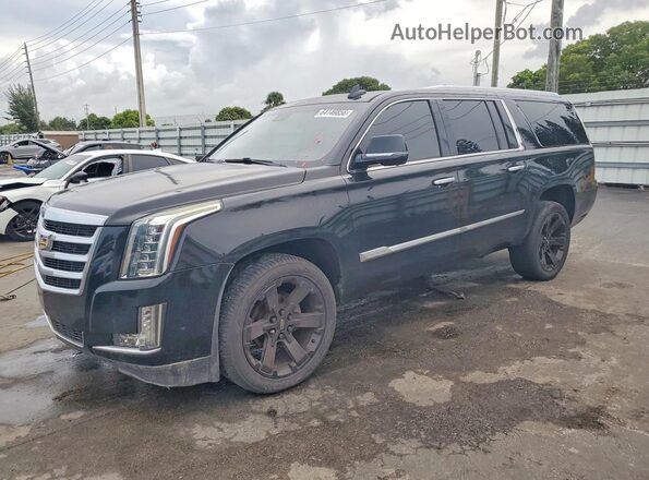 1GYS3JKJ6JR263709 2018 CADILLAC ESCALADE Black Trasero izquierdo
