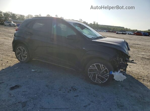 KM8K3CA37PU007438 2023 HYUNDAI KONA Black Դիմացի տեսք