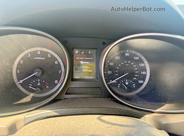 KM8SMDHF2HU219426 2017 HYUNDAI SANTA White Սարքավորումների վահանակի տեսք