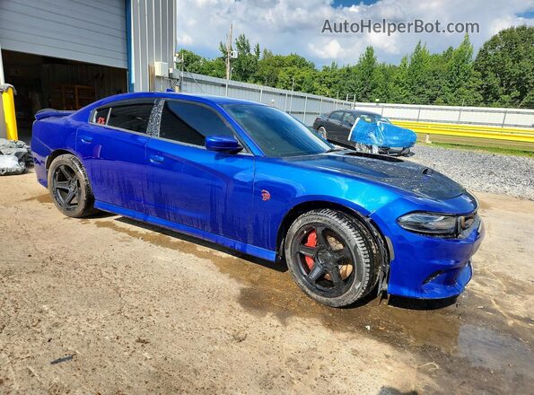 2C3CDXL90KH595360 2019 DODGE CHARGER Blue Widok z przodu