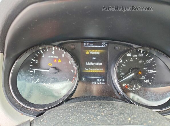 JN1BJ1CR7JW200722 2018 NISSAN ROGUE White Widok tylnych siedzeń