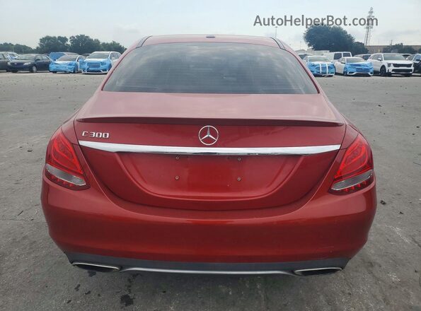 55SWF4JB2GU125155 2016 MERCEDES-BENZ C Red Սալոնի դիմացի տեսք