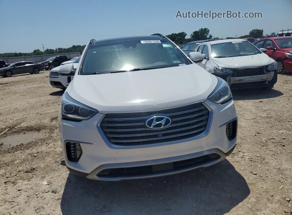 KM8SRDHF1HU221301 2017 HYUNDAI SANTA Белый Вид сзади