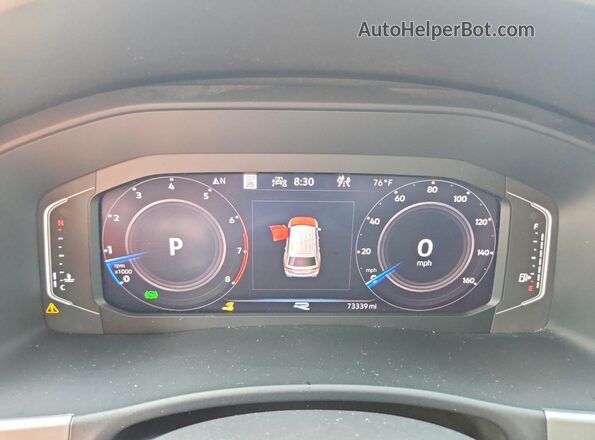 1V2SR2CA0PC544732 2023 VOLKSWAGEN ATLAS Синий Вид задних сидений