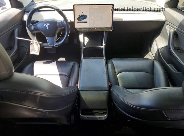 5YJ3E1EA1JF033386 2018 TESLA MODEL Blue Instrument cluster view