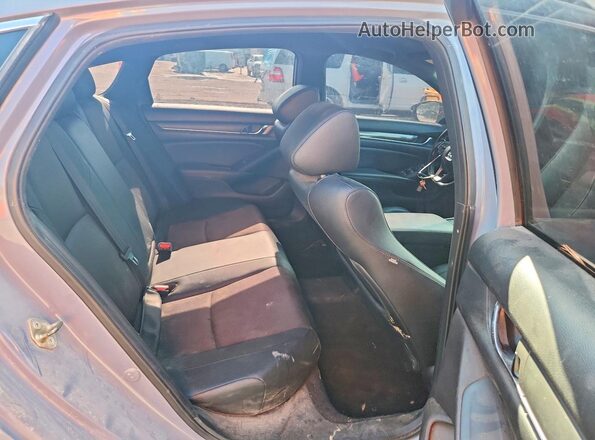 1HGCV1F39MA007505 2021 HONDA ACCORD Gray Вид задньої частини салону