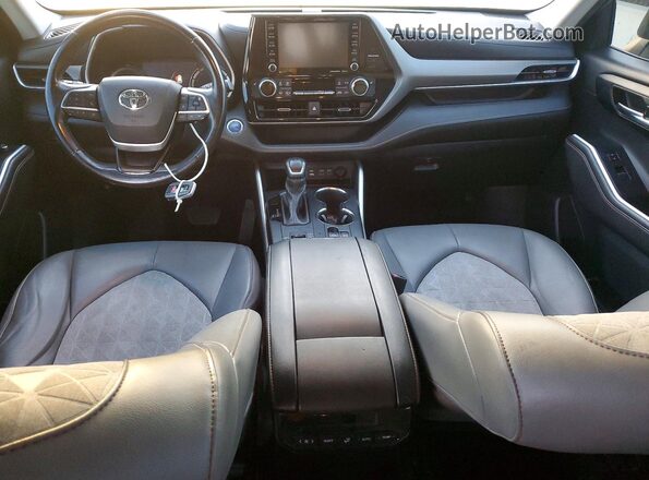 5TDAARAH2NS514429 2022 TOYOTA HIGHLANDER Gray Widok zestawu wskaźników