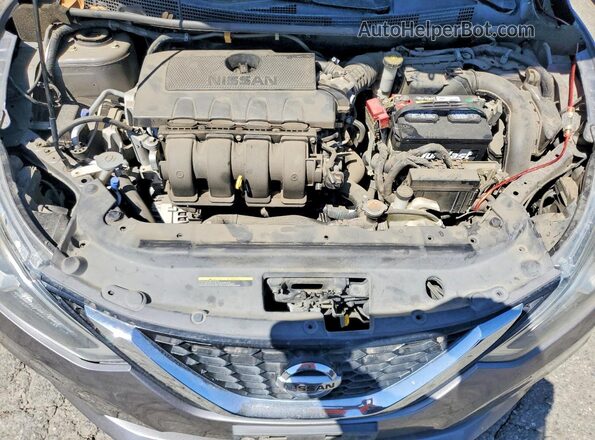 3N1AB7AP1KY272555 2019 NISSAN SENTRA Gray Widok komory silnika
