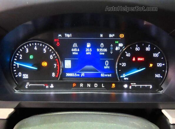 1FMSK7DH6RGA39932 2024 FORD EXPLORER Серый Вид щитка приборов