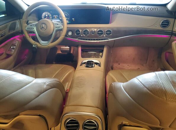 WDDUG6GB7JA364134 2018 MERCEDES-BENZ S-CLASS White Vista del cuadro de instrumentos