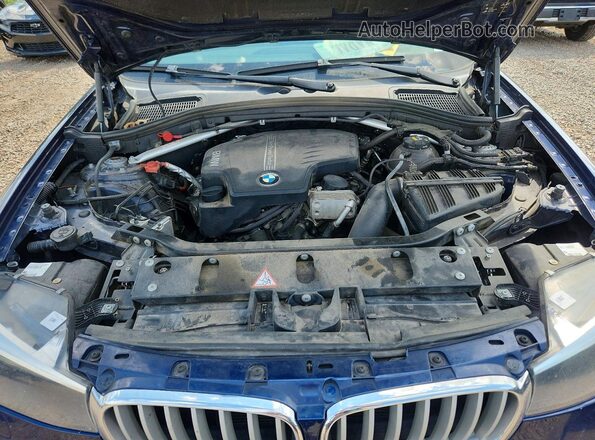 5UXWX9C58G0D73767 2016 BMW X3 Blue VIN sticker view