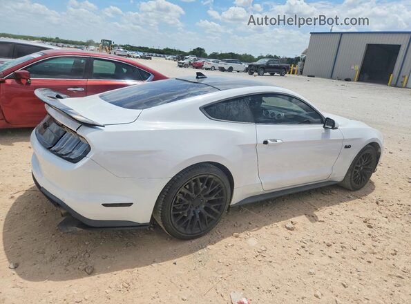1FA6P8CF4L5180732 2020 FORD MUSTANG White Delantero derecho