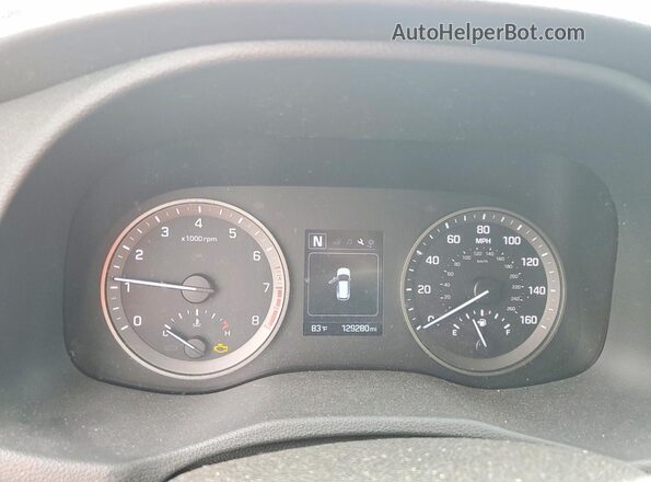 KM8J3CA2XJU757863 2018 HYUNDAI TUCSON Gray Widok tylnych siedzeń