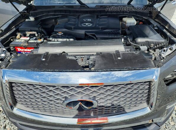 JN8AZ2NF4K9681981 2019 INFINITI QX80 Gray Widok naklejki z numerem VIN