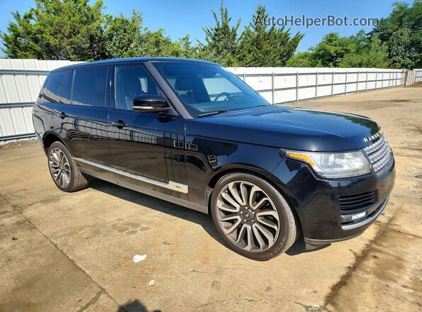SALGS3EF6GA281581 2016 LAND ROVER RANGE Black Vista frontal