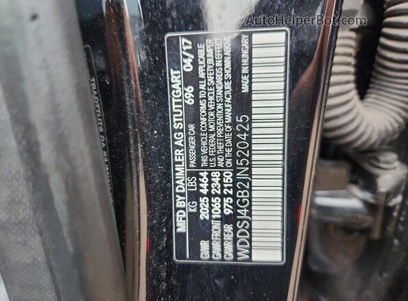 WDDSJ4GB2JN520425 2018 MERCEDES-BENZ CLA-CLASS Black Widok naklejki z numerem VIN