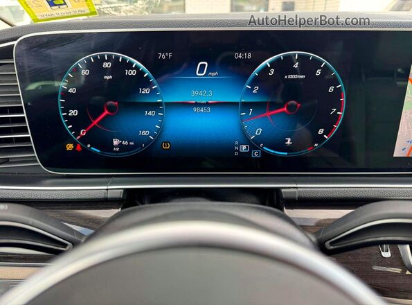 4JGFB4JB4MA504705 2021 MERCEDES-BENZ GLE Черный Вид панели приборов