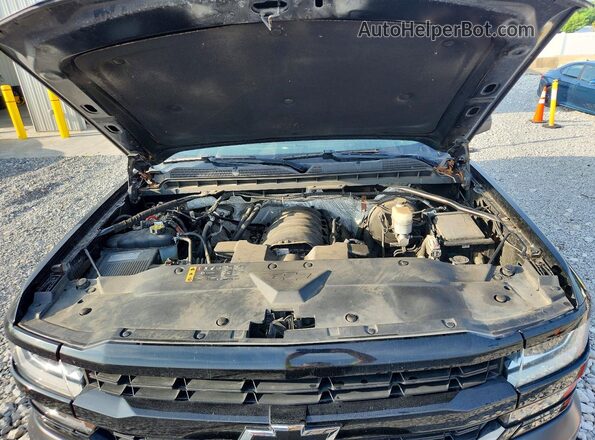 1GCVKNEC3HZ316077 2017 CHEVROLET SILVERADO Black Vista del compartimento del motor