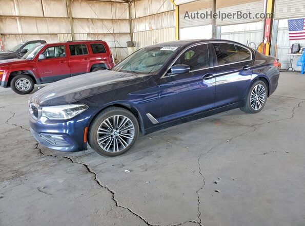 WBAJE5C33HG914221 2017 BMW 5 SERIES Синий Задняя левая четверть