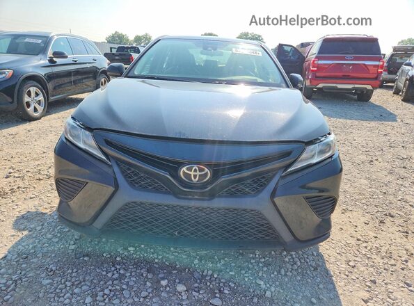 4T1B11HK5KU760711 2019 TOYOTA CAMRY Black Հետևի տեսք