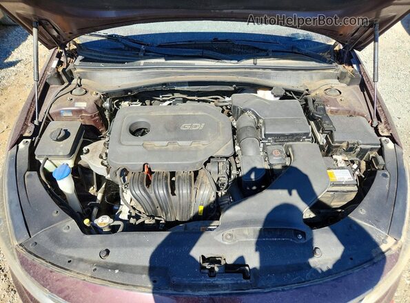 5XXGU4L33GG091354 2016 KIA OPTIMA Burgundy Engine compartment view
