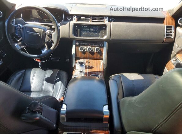 SALGS2EF0GA301396 2016 LAND ROVER RANGE Black Widok zestawu wskaźników