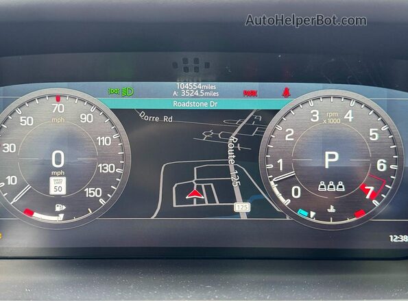 SALEW7RU6N2097910 2022 LAND ROVER DEFENDER Silver Instrument cluster view