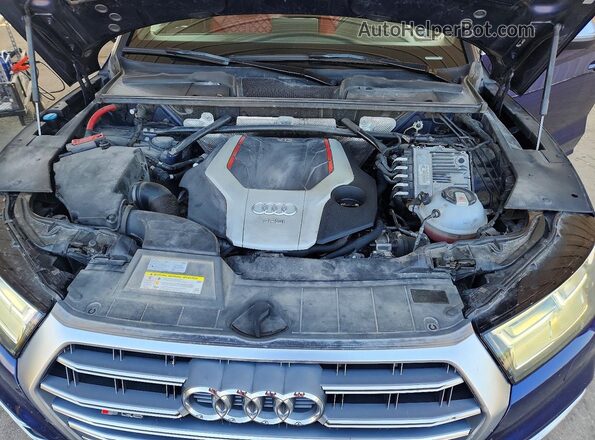 WA1A4AFY4J2148602 2018 AUDI SQ5 Blue Engine compartment view