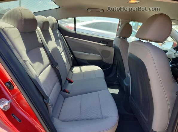 5NPD74LF7KH489264 2019 HYUNDAI ELANTRA Maroon Սալոնի հետևի տեսք