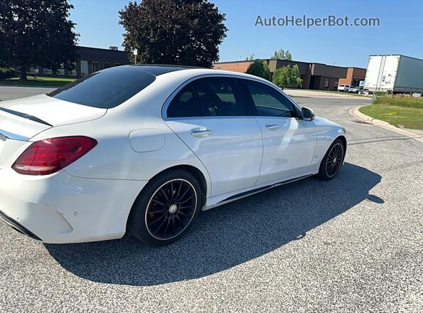 55SWF4KB8HU192830 2017 MERCEDES-BENZ C White Vista frontal