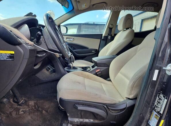 5XYZT3LB4JG565523 2018 HYUNDAI SANTA Gray წინა პანელის ხედი