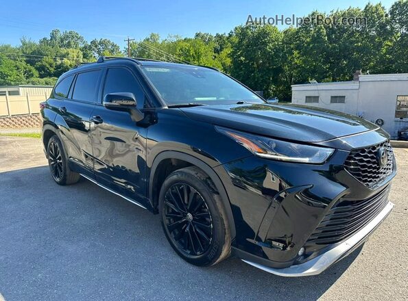 5TDKDRAH3PS507181 2023 TOYOTA HIGHLANDER Black Դիմացի տեսք
