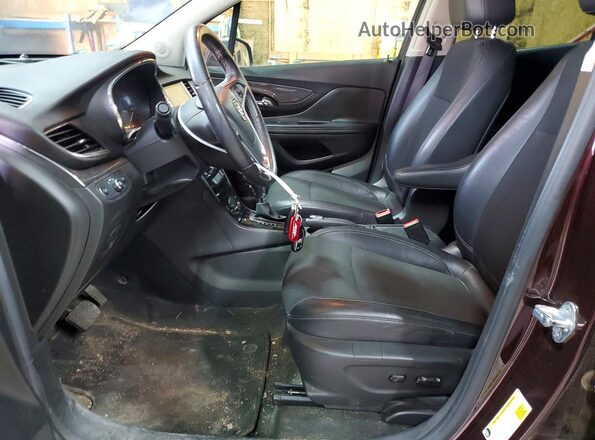 KL4CJFSB6HB118897 2017 BUICK ENCORE Темно-бордовый Вид панели приборов