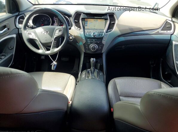 KM8SR4HF8GU157658 2016 HYUNDAI SANTA FE Silver Սարքավորումների վահանակի տեսք