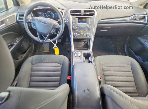 3FA6P0LU6HR381178 2017 FORD FUSION Silver Вид щитка приладів