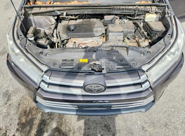 5TDZARFH9HS023291 2017 TOYOTA HIGHLANDER Gray Widok naklejki z numerem VIN