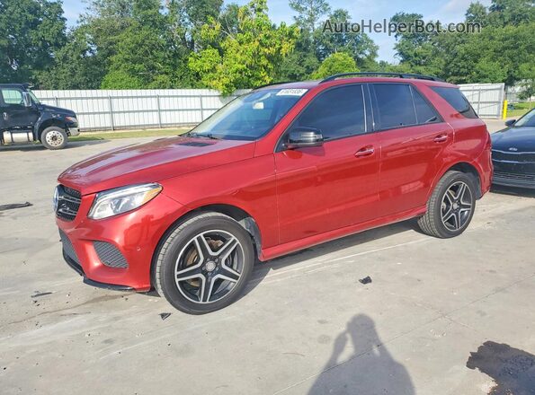 4JGDA5JB7HA826888 2017 MERCEDES-BENZ GLE Red Tył lewy