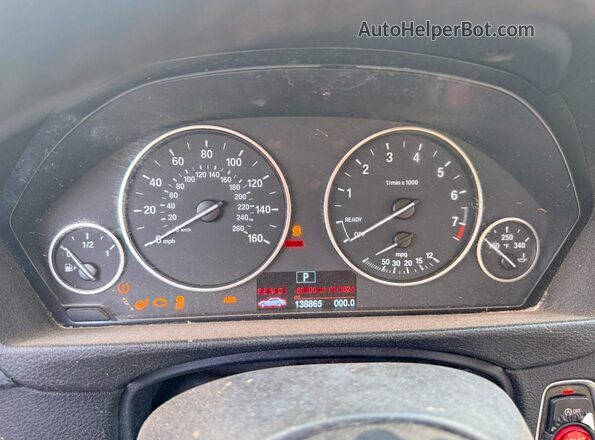 WBA8E1G51GNT34317 2016 BMW 3 SERIES Black Instrument cluster view