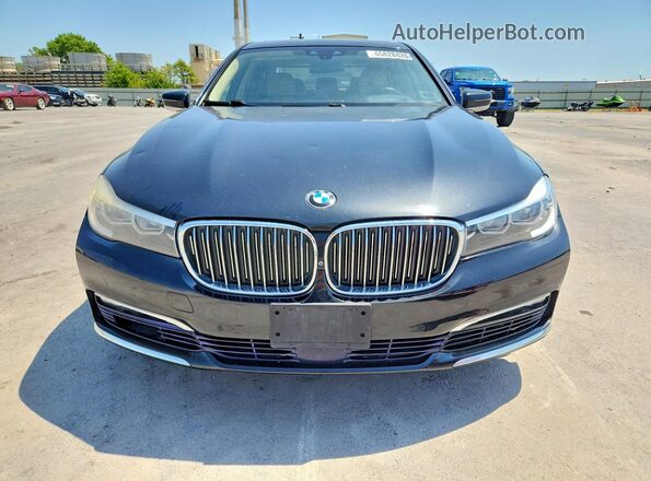 WBA7E2C50GG503948 2016 BMW 7 SERIES Black Widok z tyłu