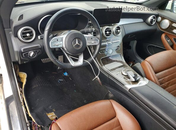 W1KWK8DB8LF998176 2020 MERCEDES-BENZ C-CLASS White ხელსაწყოთა პანელის ხედი