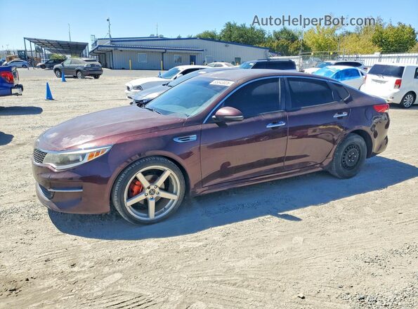 5XXGT4L32GG090277 2016 KIA OPTIMA Бордовый Задняя левая четверть